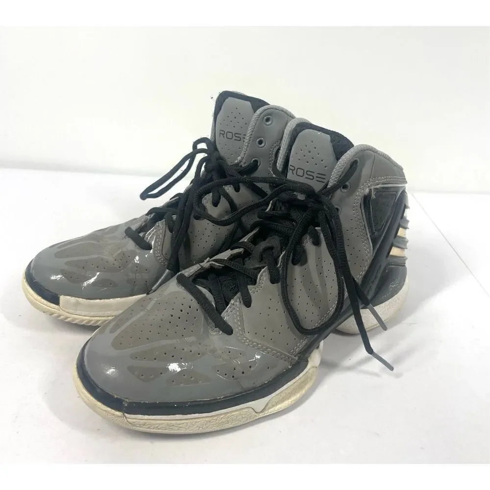 Adidas D Rose Derrick Rose 773 Grey Basketball Shoes Boys Youth Size 5.5